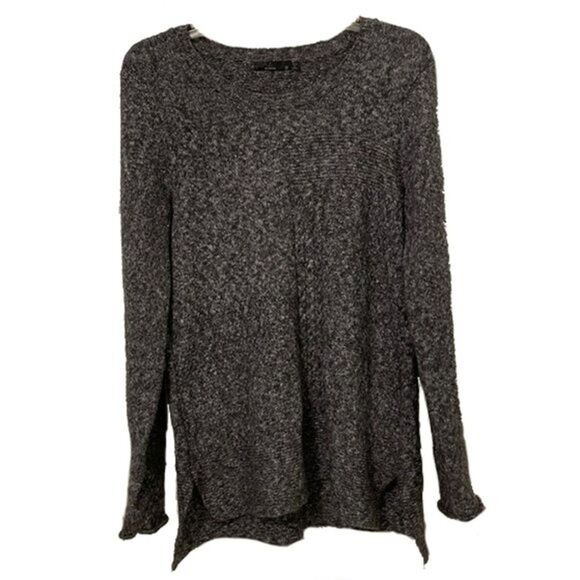 PrAna Sweater Womens Size Medium Coal Nolan Marled Knit Wool Mohair - Picture 1 of 12